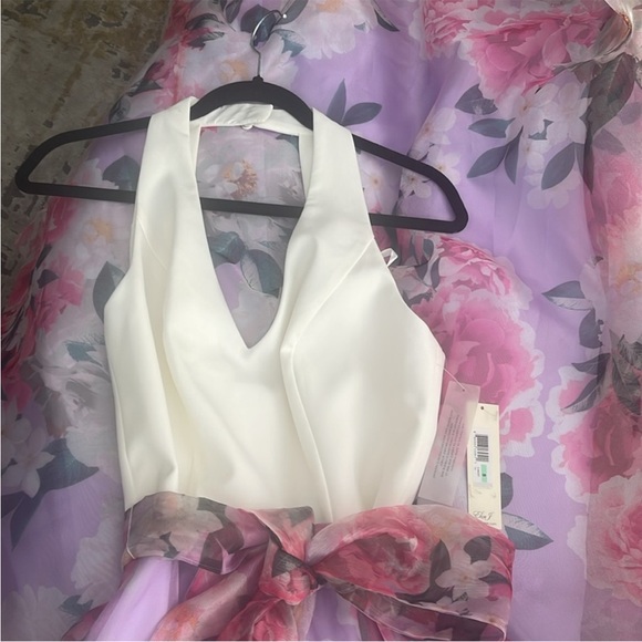 Eliza J evening gown, floral, multicolored - Picture 4 of 5